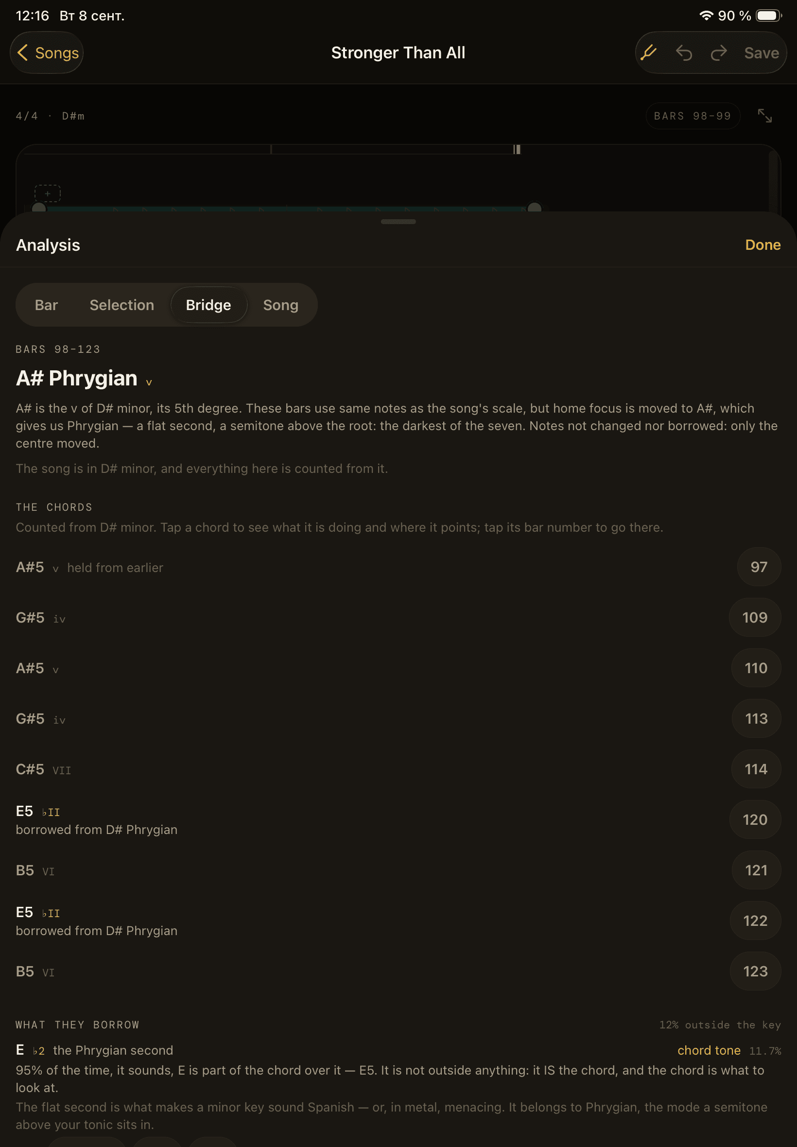 Fretride on iPad — Ask a Song What It Is Doing