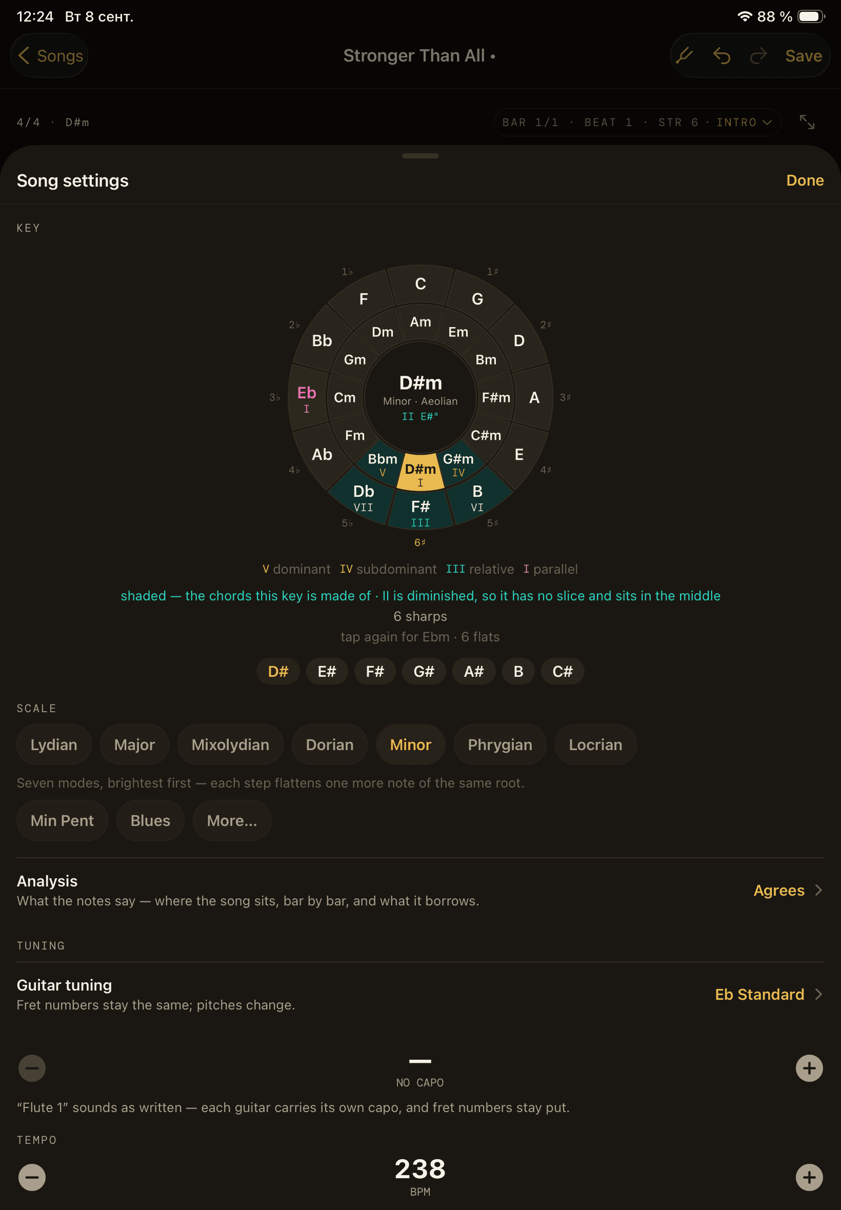 Fretride on iPad — Your Key, Your Tuning, Your Time