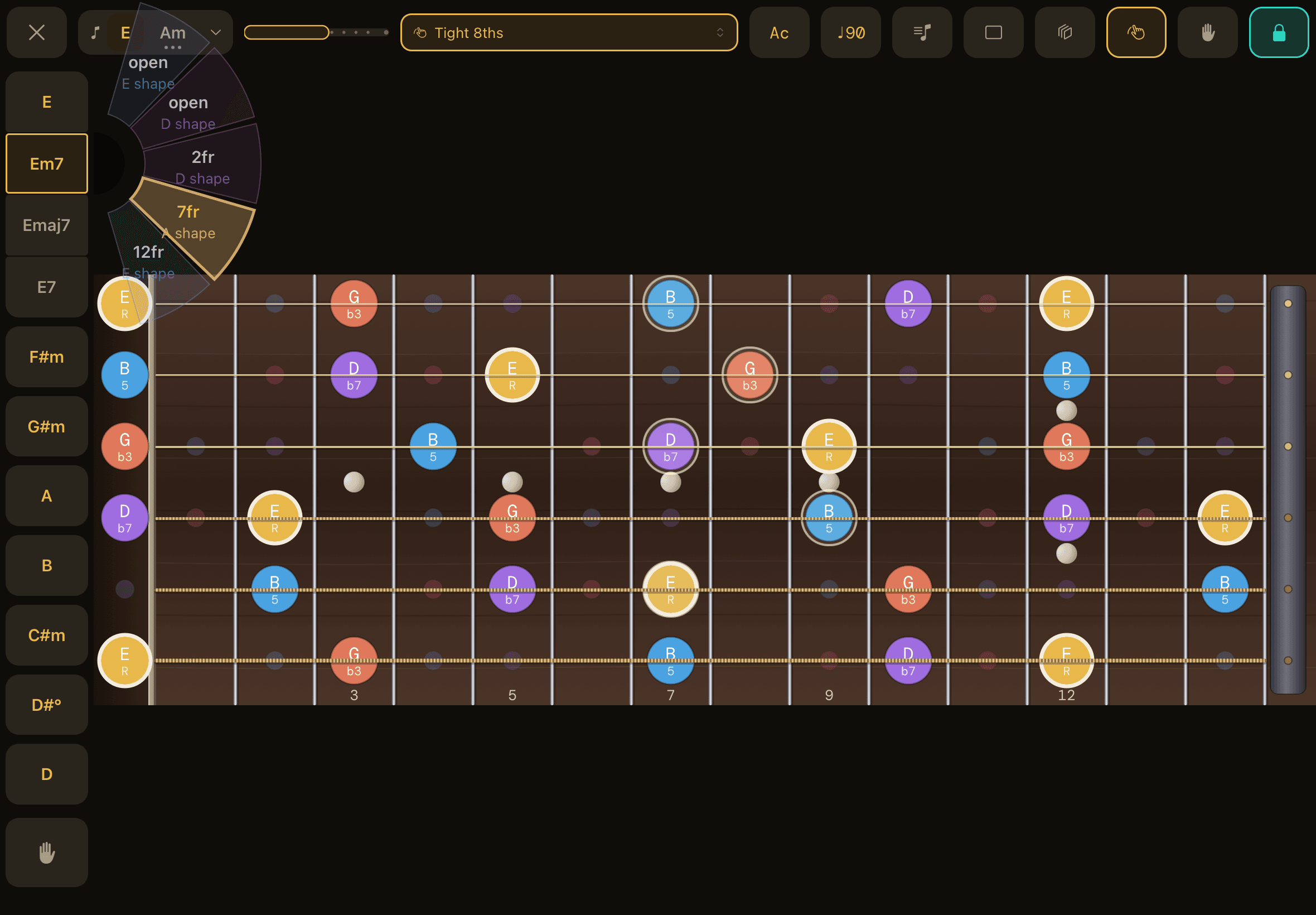 Fretride on iPad — A Neck You Can Play
