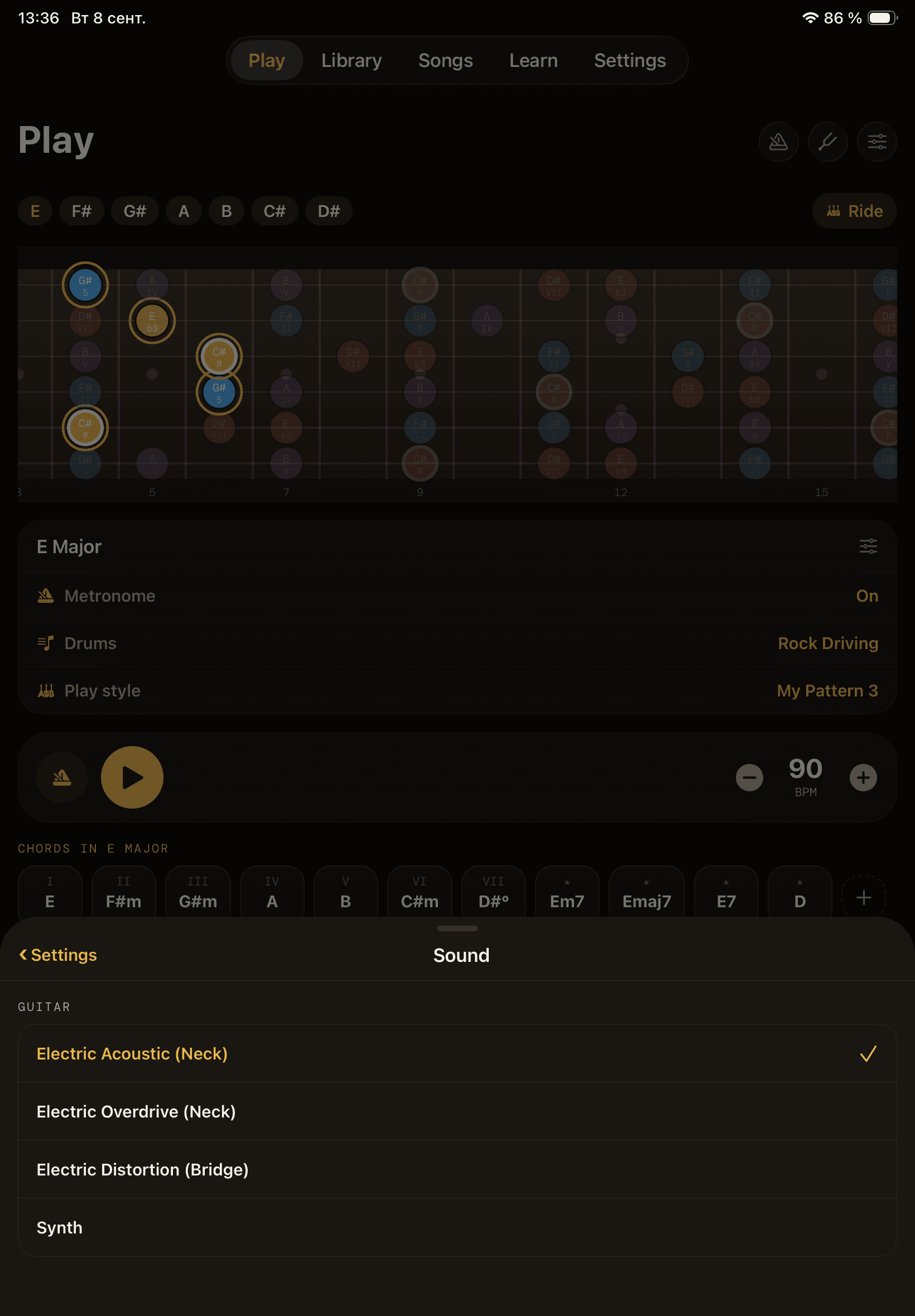 Fretride on iPad — Real Recorded Guitar